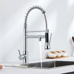 Auralum max - auralum robinet cuisine douchette extractible  deux jets mitigeur de cuisine bec haut ...