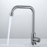 Auralum max - auralum robinet eau froide chrom� avec flexible raccordement, mitigeur cuisine avec bec ...