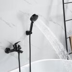 Auralum - mitigeur de baignoire avec douchette kit mitigeur robinet de baignoire cascade mlangeur de ...