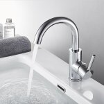 Auralum - robinet de lavabo u - forme mitigeur eau froide et chaude en laiton rotation  360 robinet ...