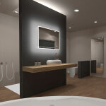 Aurlane - miroir salle de bain led rectangulaire auto - �clairant 80x70cm - ulysse led 80