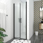 Aurlane - pack paroi de douche 90x200 cm + receveur de douche a carreler 90x140 recoupable