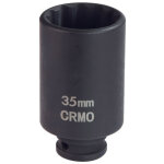 Autobest ? douille � choc 35 mm ? 12 pans ? acier au chrome molybd�ne ? carr� d'entra�nement 1 / 2' ? ...