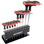 Autobest ? jeu de 10 cl�s torx t9 � t50 ? manches bi - mati�re ergonomiques ? lame chrom�e satin�e ? ...