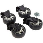 Autobest - kit 4 roulettes - remplacement pour servante atelier.