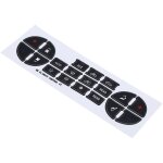 Autocollants de bouton ac, kit de rparation de bouton ac, autocollants de remplacement pour climatisation ...