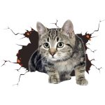 Autocollant chat 3d pour voiture - autocollant pour voiture - chat mignon