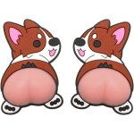 Autocollant de dessin anim� mignon de fesses de corgi, r�troviseur, cadre de porte, d�calcomanie anti ...