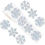 Autocollants flocons de neige de nol 2, 5 cm 500 pices paillettes pour enveloppes chapeaux de nol ...