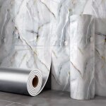 Autocollants muraux d�coratifs, imitation marbre, autocollants pour dalles de plafond, papier peint autocollan ...