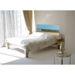 Plage - autocollant mural pour tte de lit, photo de la du littoral nord, bord de mer, 60 cm x 160 cm ...