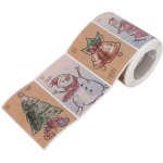 Autocollant de no�l 6 mod�les, 250 �tiquettes adh�sives d�coratives de no�l pour cartes, enveloppes cadeaux, ...