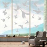 Autocollants d'oiseau anti - collision larges autocollants de fen�tre pour emp�chement d?impact d'oiseau ...