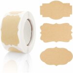 Autocollants en papier kraft, 250 �tiquettes - cadeaux autocollants �tiquettes - cadeaux �tiquettes �tiquettes ...