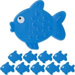 Autocollants de salle de bain antidérapant, lot de 10, design poissons, avec ventouses, enfants, bleu ... Autocollants de salle de bain antidérapant, lot de 10, design poissons, avec ventouses, enfants, bleu ...