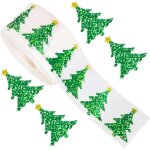 Autocollants pour sapin de nol 3 cm 500 pices paillettes pour enveloppes chapeaux de nol invitations ...