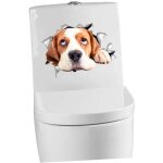 Autocollant toilette chat sticker d�coratif cuvette wc amovible pvc pour salle de bain pour d�coration ...