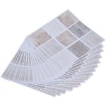 Autocollants de transfert de carreaux de mosa�que, 18 pi�ces, pour salle de bain, cuisine, maison (10cm ...