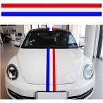 Autocollants de voiture d�coratifs, autocollant bande drapeau, tricolores capot de voiture, modifi� decal ...