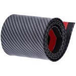 Autocollants de voiture en fibre de carbone style caoutchouc protecteur de seuil de porte protecteur ...