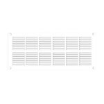Grille plastique rect. extra - plate blanc 97cm � 254x110 s / c - autogyre