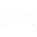 Grille plastique rect. extra - plate blanc 97cm  254x110 s / c - autogyre