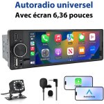 Autoradio 1 din avec apple carplay android auto et écran tactile 6. 36 pouces junsun Autoradio 1 din avec apple carplay android auto et écran tactile 6. 36 pouces junsun