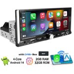 Autoradio 1 din avec �cran android 14 carplay navi bluetooth wifi - 2 + 32g dab +