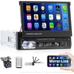 Autoradio 1 din avec �cran r�tractable hd 7 pouces radio st�r�o automatique bluetooth mains libres usb ...