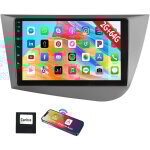 Autoradio 32 / 64 go pour seat leon 1p1 (2005 - 2012) android 15, carplay, gps, bluetooth, rds - 4 + ...