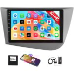 Autoradio 32 / 64 go pour seat leon 1p1 (2005 - 2012) android 15, carplay, gps, bluetooth, rds - 4 + ...