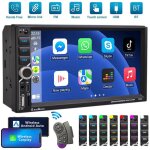 Autoradio 7  double din apple carplay android auto, bluetooth, usb, aux