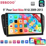 Autoradio 9  avec apple carplay pour seat ibiza 6j (2009 - 2013), 32 / 64 go, android 15, rds, gps et ...