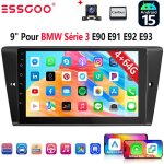 Autoradio 9 pouces android 15 32 / 64 go pour bmw srie 3 e90 / e91 / e92 / e93 avec apple carplay, rds, ...