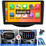 Autoradio 9 pouces android 15 gps rds pour toyota aygo citro�n c1 / peugeot 108 2 + 64g cam