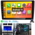 Autoradio 9 pouces pour peugeot 407 2004 - 2011 android 15 carplay gps rds bt wifi 2 + 64g cam