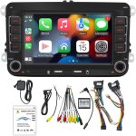 Autoradio android 13 avec carplay pour vw golf 5 6 polo skoda caddy t5 passat, radio 2 din avec systme ...