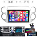 Autoradio android 14 32 / 64 go avec carplay, gps, rds et wi - fi pour vw tiguan 5n et golf plus - 2 ...