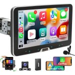 Autoradio android 14 apple carplay gps navi wifi 1 din �cran rotatif - 2 + 32g dab + cam