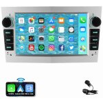 Autoradio android 14 apple carplay gps pour opel astra h corsa c d meriva zafira b blanc 2 + 64g