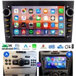 Autoradio android 14 apple carplay pour opel corsa 2006 - 2014, gps, wi - fi 2 + 64g dab +