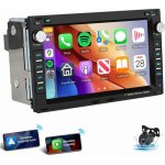 Autoradio android 14 carplay pour vw polo 9n golf 4 passat b5 t5 sharan 1 jetta 2 + 64g cam