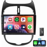 Autoradio android 14 gps rds bt swc pour peugeot 206 206cc 206 sw type - c usb 2 + 64g dab