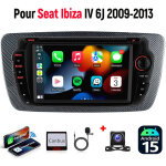 Autoradio android 15. 0, bluetooth, gps, navigation, wi - fi, �cran tactile, pour seat ibiza 6j (2009 ...