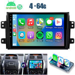 Autoradio android 15 32 / 64go pour suzuki sx4 (2006 - 2013) - apple carplay, gps, bluetooth, rds, asp ...