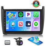 Autoradio android 15 apple carplay pour vw polo 6r 6c 2008 - 2015 gps navi bt swc eq rds usb wifi - 1 ...