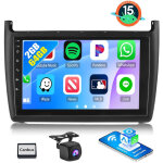 Autoradio android 15 apple carplay pour vw polo 6r 6c 2008 - 2015 gps navi bt swc eq rds usb wifi - 2 ...