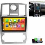 Autoradio android 15 carplay gps wifi bt pour chrysler 300 300c 2005 - 2010 2 + 64g