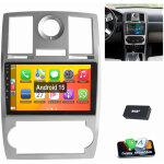 Autoradio android 15 carplay gps wifi bt pour chrysler 300 300c 2005 - 2010 2 + 64g dab