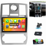Autoradio android 15 carplay gps wifi bt pour chrysler 300 300c 2005 - 2010 2 + 64g dab cam